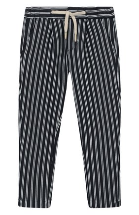 Детские хлопковые брюки BARONIO KIDS синего цвета по цене 6995 руб., арт. S2091-SN0W | Фото 1 Детские хлопковые брюки BARONIO KIDS синего цвета, арт. S2091-SN0W | Фото 1