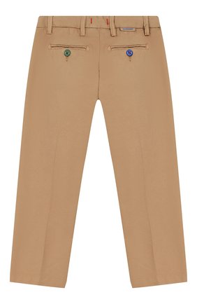 Детские хлопковые брюки BARONIO KIDS бежевого цвета по цене 7430 руб., арт. S2007-PRINCE | Фото 2 Детские хлопковые брюки BARONIO KIDS бежевого цвета, арт. S2007-PRINCE | Фото 2