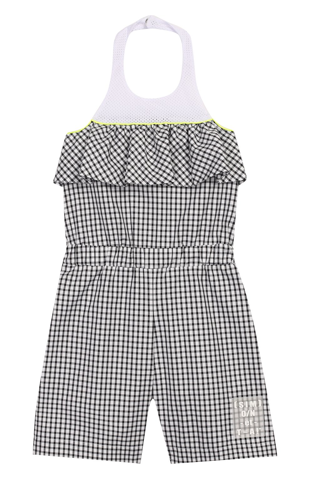 Детский хлопковый комбинезон SIMONETTA черно-белого цвета, арт. 1M1292/MC370/10-14+ | Фото 1