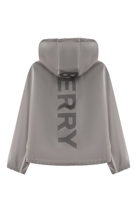 Детский ветровка BURBERRY серого цвета по цене 41700 руб., арт. 8026329 | Фото 2 Детский ветровка BURBERRY серого цвета, арт. 8026329 | Фото 2
