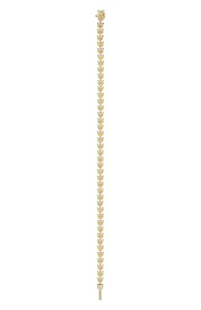 Женский браслет MERCURY бесцветного цвета, арт. MB20543/YG/1HR0.25 | Фото 2 (Материал сплава: Желтое золото; Драгоценные камни: Без драгоценных камней)