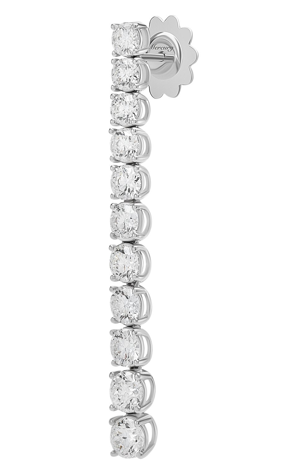 Женские серьги MERCURY бесцветного цвета по цене 3285250 руб., арт. ME13670/WG/STR3.00 | Фото 2 Женские серьги MERCURY бесцветного цвета, арт. ME13670/WG/STR3.00 | Фото 2 (Материал сплава: Белое золото; Драгоценные камни: Бриллианты)