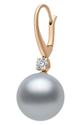 Женские серьги MERCURY белого золота цвета по цене 2550000 руб., арт. ME25122/PRL15/1RD0.25 | Фото 2 Женские серьги MERCURY белого золота цвета, арт. ME25122/PRL15/1RD0.25 | Фото 2