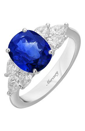 Женские кольцо MERCURY бесцветного цвета, арт. MR20161WS | Фото 1 (Материал сплава: Белое золото; Драгоценные камни: Бриллианты)