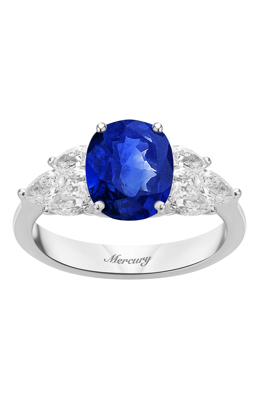 Женские кольцо MERCURY бесцветного цвета, арт. MR20161WS | Фото 2 (Материал сплава: Белое золото; Драгоценные камни: Бриллианты)