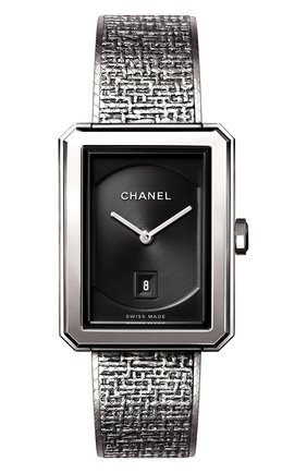 Женские часы boy-friend CHANEL черного цвета по цене 406100 руб., арт. H4878 | Фото 1 Женские часы boy-friend CHANEL черного цвета, арт. H4878 | Фото 1