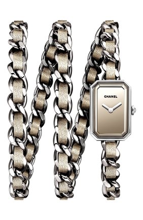 Женские часы premiere CHANEL бесцветного цвета, арт. H5583 | Фото 1 (Материал корпуса: Сталь; Цвет циферблата: Серебристый; Механизм: Кварц)