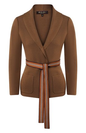 Женский жакет из смеси шелка и хлопка LORO PIANA хаки цвета по цене 223500 руб., арт. FAL1359 | Фото 1 Женский жакет из смеси шелка и хлопка LORO PIANA хаки цвета, арт. FAL1359 | Фото 1
