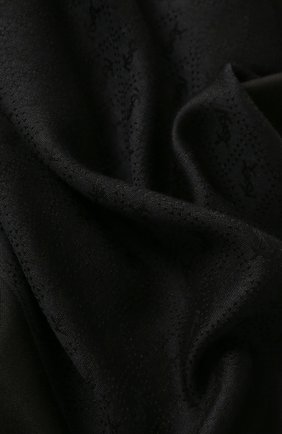 Женская шаль из смеси шелка и шерсти SAINT LAURENT синего цвета по цене 43800 руб., арт. 583612/3Y600 | Фото 2 Женская шаль из смеси шелка и шерсти SAINT LAURENT синего цвета, арт. 583612/3Y600 | Фото 2
