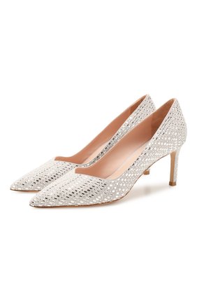 Женская замшевые туфли STUART WEITZMAN белого цвета по цене 58650 руб., арт. S6722 | Фото 1 Женская замшевые туфли STUART WEITZMAN белого цвета, арт. S6722 | Фото 1