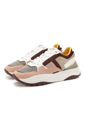 Женские комбинированные кроссовки TOD’S разноцветного цвета по цене 39400 руб., арт. XXW45B0BB50NIX | Фото 1 Женские комбинированные кроссовки TOD’S разноцветного цвета, арт. XXW45B0BB50NIX | Фото 1