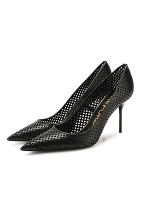 Женские кожаные туфли TOM FORD черного цвета по цене 85550 руб., арт. W2523T-ICL013 | Фото 1 Женские кожаные туфли TOM FORD черного цвета, арт. W2523T-ICL013 | Фото 1