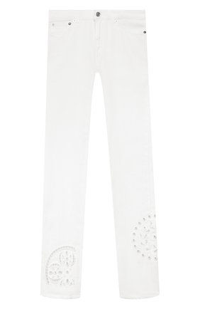 Детские джинсы DONDUP белого цвета по цене 15550 руб., арт. YP270/BSE027G/PTDW | Фото 1 Детские джинсы DONDUP белого цвета, арт. YP270/BSE027G/PTDW | Фото 1 (Материал внешний: Хлопок; Кросс-КТ: джинсы; Детали: Декор, Однотонный; Ростовка одежда: 12 лет | 152 см, 10 - 11 лет | 140 - 146см, 8 лет | 128 см, 13 - 15 лет | 158 см)