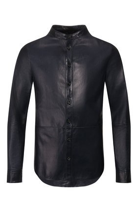 Мужская кожаная рубашка GIORGIO ARMANI синего цвета по цене 310500 руб., арт. 5SC01P/5SP24 | Фото 1 Мужская кожаная рубашка GIORGIO ARMANI синего цвета, арт. 5SC01P/5SP24 | Фото 1