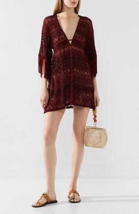 Женское туника MISSONI бордового цвета по цене 55000 руб., арт. MMQ00119/BR0081 | Фото 2 Женское туника MISSONI бордового цвета, арт. MMQ00119/BR0081 | Фото 2