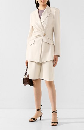 Женский жакет NANUSHKA белого цвета по цене 54300 руб., арт. BLAIR_0FF-WHITE_VEGAN LEATHER | Фото 2 Женский жакет NANUSHKA белого цвета, арт. BLAIR_0FF-WHITE_VEGAN LEATHER | Фото 2