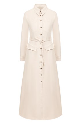 Женское джинсовое платье NANUSHKA кремвого цвета по цене 36800 руб., арт. JIAYE_CREME_STRETCH DENIM | Фото 1 Женское джинсовое платье NANUSHKA кремвого цвета, арт. JIAYE_CREME_STRETCH DENIM | Фото 1
