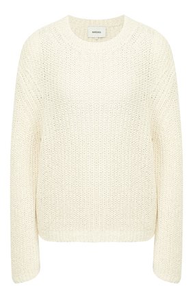 Женская хлопковый пуловер NANUSHKA белого цвета по цене 28300 руб., арт. SAI0_WHITE_CHUNKY KNIT | Фото 1 Женская хлопковый пуловер NANUSHKA белого цвета, арт. SAI0_WHITE_CHUNKY KNIT | Фото 1