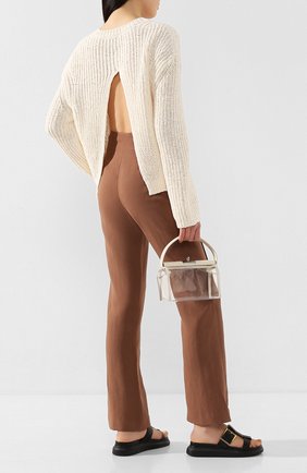 Женская хлопковый пуловер NANUSHKA белого цвета по цене 28300 руб., арт. SAI0_WHITE_CHUNKY KNIT | Фото 2 Женская хлопковый пуловер NANUSHKA белого цвета, арт. SAI0_WHITE_CHUNKY KNIT | Фото 2