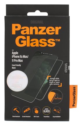 Защитное стекло для iphone xs max/11 pro max cf camslider privacy PANZERGLASS черного цвета, арт. P2669 | Фото 1 (Региональные ограничения белый список (Axapta Mercury): RU)
