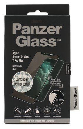 Защитное стекло swarovski для iphone xs max/11 pro max case friendly camslider PANZERGLASS черного цвета, арт. 2682 | Фото 1 (Региональные ограничения белый список (Axapta Mercury): RU)
