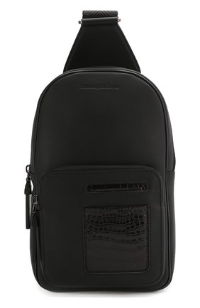 Мужской кожаный рюкзак ERMENEGILDO ZEGNA черного цвета по цене 133000 руб., арт. C1557E-LHAPS/AMIS | Фото 1 Мужской кожаный рюкзак ERMENEGILDO ZEGNA черного цвета, арт. C1557E-LHAPS/AMIS | Фото 1