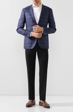 Мужские кожаные монки SANTONI светло-коричневого цвета по цене 46700 руб., арт. MCNC13907LA3SGTHE49 | Фото 2 Мужские кожаные монки SANTONI светло-коричневого цвета, арт. MCNC13907LA3SGTHE49 | Фото 2