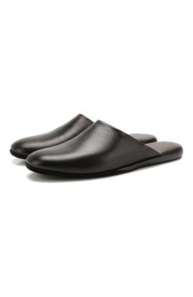 Мужского кожаные домашние туфли SANTONI черного цвета по цене 25350 руб., арт. PMXXA1644XXX1PNA001 | Фото 1 Мужского кожаные домашние туфли SANTONI черного цвета, арт. PMXXA1644XXX1PNA001 | Фото 1