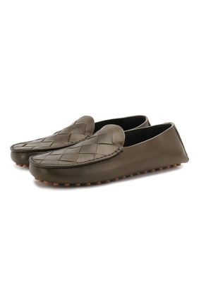 Мужские кожаные мокасины BOTTEGA VENETA хаки цвета по цене 45700 руб., арт. 608763/VBPU1 | Фото 1 Мужские кожаные мокасины BOTTEGA VENETA хаки цвета, арт. 608763/VBPU1 | Фото 1