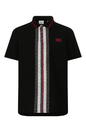 Мужское хлопковое поло BURBERRY черного цвета по цене 34100 руб., арт. 8027016 | Фото 1 Мужское хлопковое поло BURBERRY черного цвета, арт. 8027016 | Фото 1