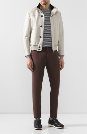 Мужские хлопковые брюки ERMENEGILDO ZEGNA коричневого цвета по цене 45600 руб., арт. UUI16/TT13 | Фото 2 Мужские хлопковые брюки ERMENEGILDO ZEGNA коричневого цвета, арт. UUI16/TT13 | Фото 2