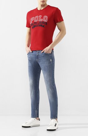 Мужская хлопковая футболка POLO RALPH LAUREN красного цвета по цене 6440 руб., арт. 710799353 | Фото 2 Мужская хлопковая футболка POLO RALPH LAUREN красного цвета, арт. 710799353 | Фото 2
