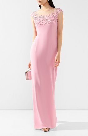 Женское платье-макси JENNY PACKHAM розового цвета по цене 261500 руб., арт. JJD108L | Фото 2 Женское платье-макси JENNY PACKHAM розового цвета, арт. JJD108L | Фото 2