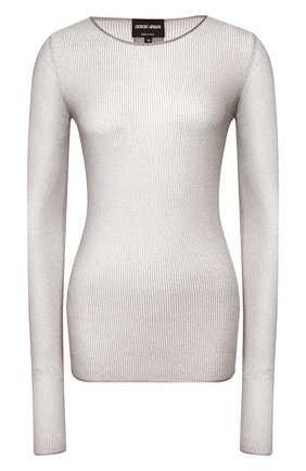 Женская лонгслив из вискозы GIORGIO ARMANI серебряного цвета по цене 73800 руб., арт. 3HAM29/AM56Z | Фото 1 Женская лонгслив из вискозы GIORGIO ARMANI серебряного цвета, арт. 3HAM29/AM56Z | Фото 1