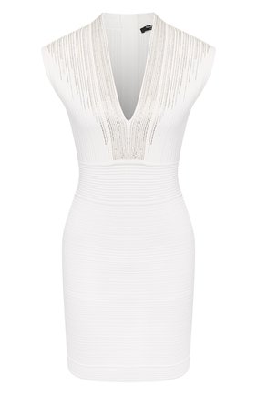 Женское платье из вискозы BALMAIN белого цвета по цене 243500 руб., арт. TF06089/K106 | Фото 1 Женское платье из вискозы BALMAIN белого цвета, арт. TF06089/K106 | Фото 1