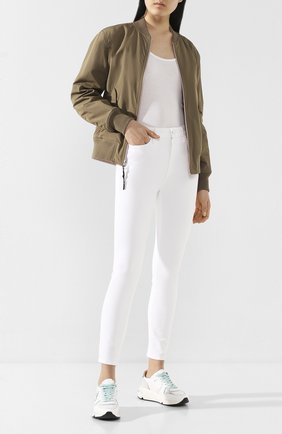 Женский хлопковый бомбер RAG&BONE хаки цвета по цене 61450 руб., арт. MBW19H20630TML | Фото 2 Женский хлопковый бомбер RAG&BONE хаки цвета, арт. MBW19H20630TML | Фото 2