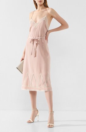 Женское шелковое платье ZADIG&VOLTAIRE розового цвета по цене 30800 руб., арт. SJCP0416F | Фото 2 Женское шелковое платье ZADIG&VOLTAIRE розового цвета, арт. SJCP0416F | Фото 2
