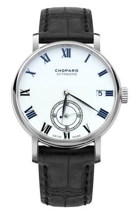 Мужские часы classic manufacture CHOPARD бесцветного цвета, арт. 161289-1001 | Фото 1 (Цвет циферблата: Белый; Материал корпуса: Белое золото; Механизм: Автомат)