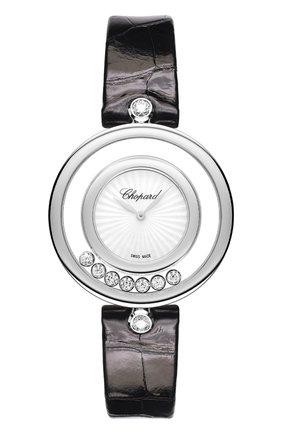 Женские часы happy diamonds icons round CHOPARD перламутрового цвета по цене 991450 руб., арт. 209426-1001 | Фото 1 Женские часы happy diamonds icons round CHOPARD перламутрового цвета, арт. 209426-1001 | Фото 1