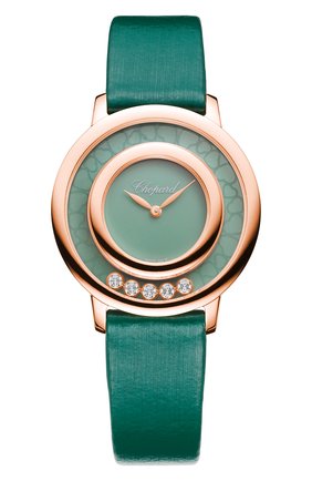 Женские часы happy diamonds icons round green agate CHOPARD зеленого цвета по цене 813700 руб., арт. 209429-5107 | Фото 1 Женские часы happy diamonds icons round green agate CHOPARD зеленого цвета, арт. 209429-5107 | Фото 1
