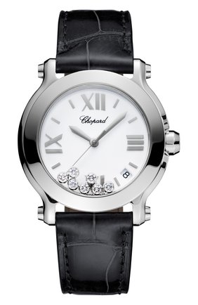 Женские часы happy sport CHOPARD белого цвета по цене 556950 руб., арт. 278475-3001 | Фото 1 Женские часы happy sport CHOPARD белого цвета, арт. 278475-3001 | Фото 1