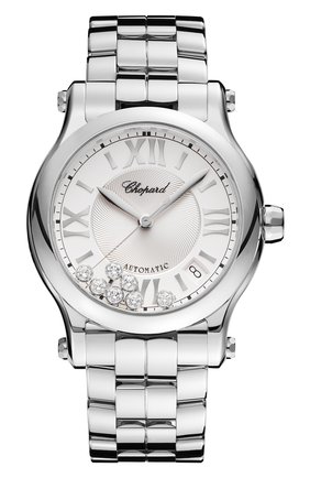 Женские часы happy sport automatic CHOPARD серебряного цвета по цене 762350 руб., арт. 278559-3002 | Фото 1 Женские часы happy sport automatic CHOPARD серебряного цвета, арт. 278559-3002 | Фото 1
