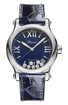 Женские часы happy sport automatic CHOPARD синего цвета по цене 651750 руб., арт. 278559-3008 | Фото 1 Женские часы happy sport automatic CHOPARD синего цвета, арт. 278559-3008 | Фото 1