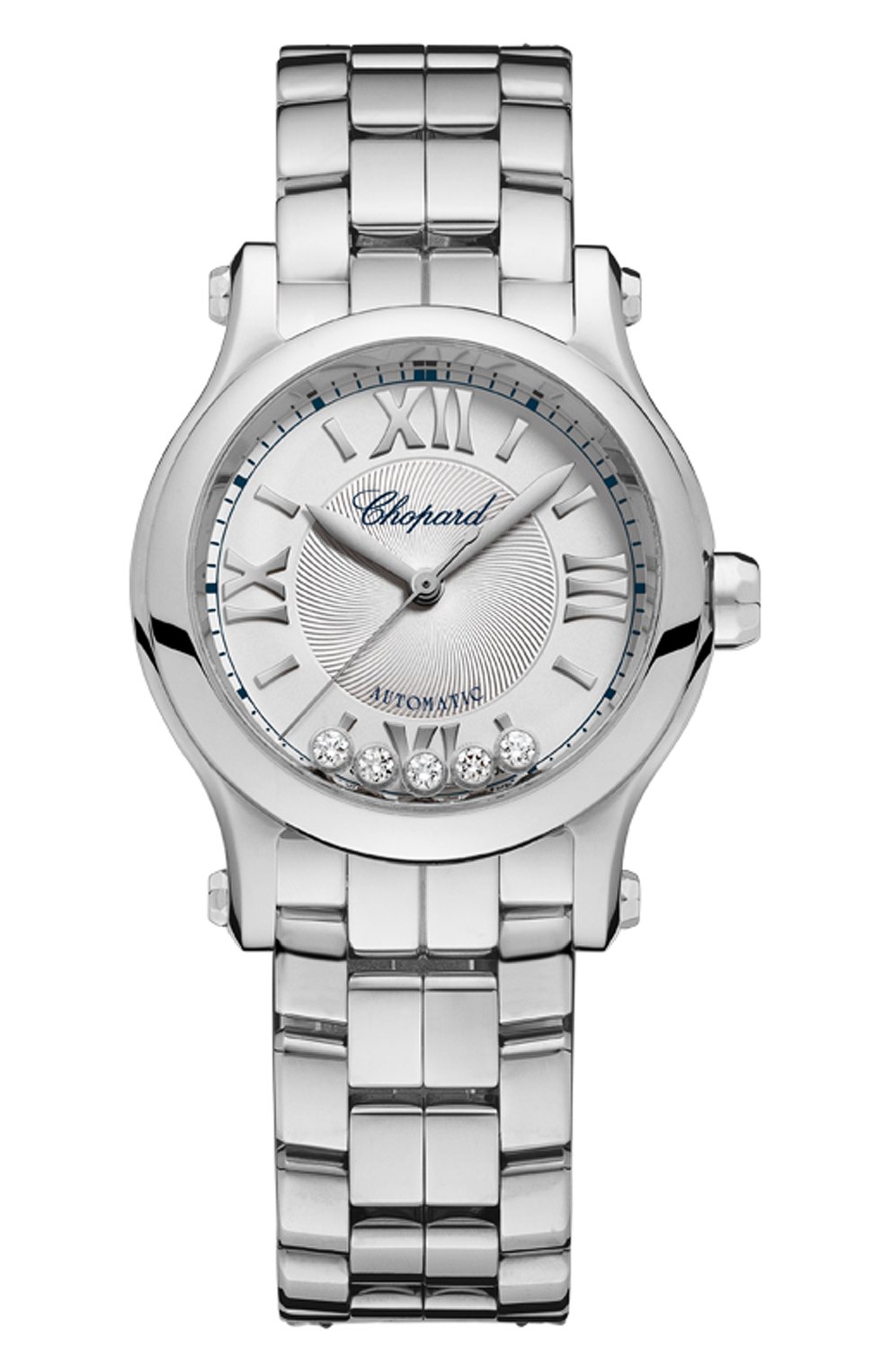 Женские часы happy sport automatic CHOPARD серебряного цвета, арт. 278573-3002 | Фото 1