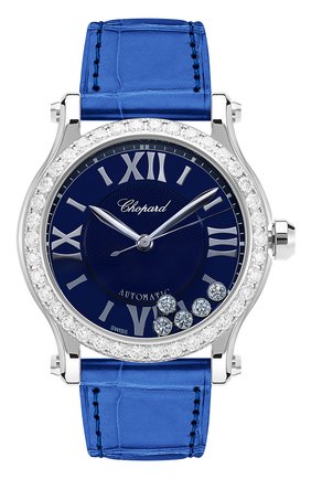 Женские часы happy sport steel diamond CHOPARD синего цвета по цене 1149450 руб., арт. 278573-3008 | Фото 1 Женские часы happy sport steel diamond CHOPARD синего цвета, арт. 278573-3008 | Фото 1