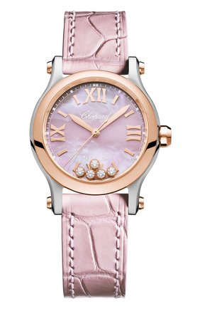 Женские часы happy sport automatic CHOPARD розового цвета по цене 683350 руб., арт. 278573-6011 | Фото 1 Женские часы happy sport automatic CHOPARD розового цвета, арт. 278573-6011 | Фото 1