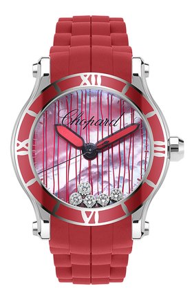Женские часы happy sport CHOPARD розового цвета по цене 687300 руб., арт. 288524-3002 | Фото 1 Женские часы happy sport CHOPARD розового цвета, арт. 288524-3002 | Фото 1