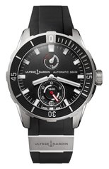 Мужские часы diver chronometer ULYSSE NARDIN бесцветного цвета, арт. 1183-170-3/92 | Фото 1 (Материал корпуса: Титан; Цвет циферблата: Чёрный; Механизм: Автомат)