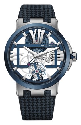 Мужские часы skeleton tourbillon ULYSSE NARDIN бесцветного цвета по цене 3002000 руб., арт. 1713-139/43 | Фото 1 Мужские часы skeleton tourbillon ULYSSE NARDIN бесцветного цвета, арт. 1713-139/43 | Фото 1 (Механизм: Механика; Материал корпуса: Титан; Цвет циферблата: Другое)