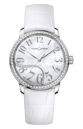Женские часы classico jade ULYSSE NARDIN перламутрового цвета по цене 723000 руб., арт. 8153-201B/60-01 | Фото 1 Женские часы classico jade ULYSSE NARDIN перламутрового цвета, арт. 8153-201B/60-01 | Фото 1